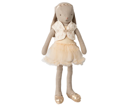 Coelhinha, Tamanho 3, Chocolate - Maillot de Ballet com tutu creme