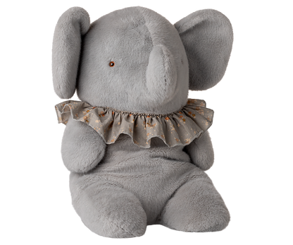 Elefante plush grande - azul/cinzento