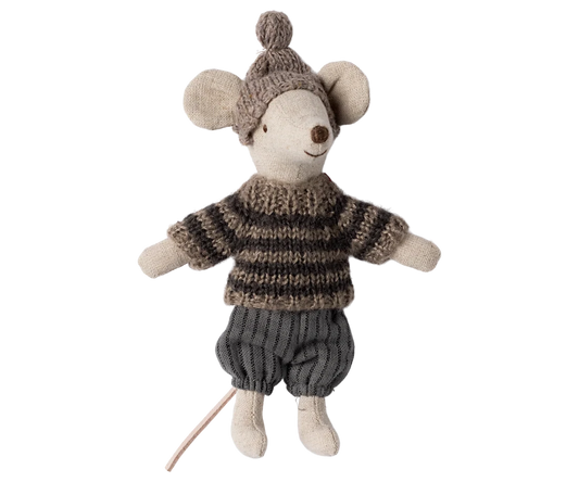 Ratinho com conjunto de ski, Big brother - Cinza