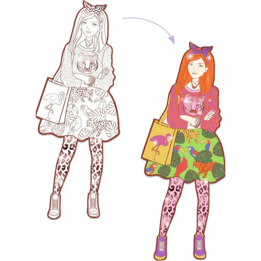 Silhuetas para colorir - Caroline Faup