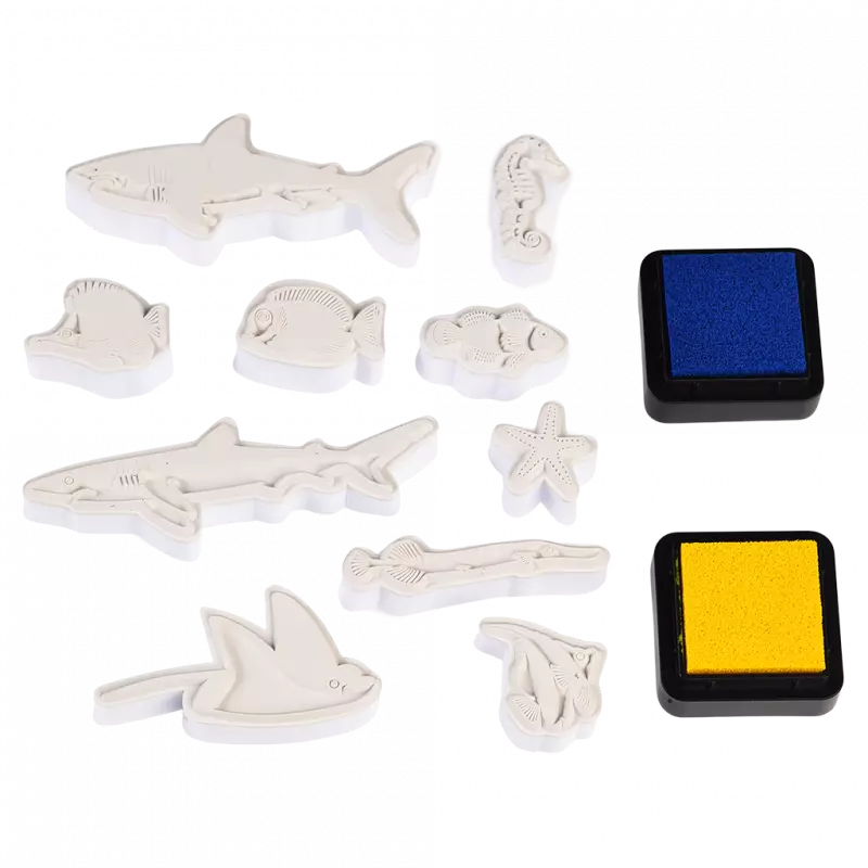 Carimbos animais oceano