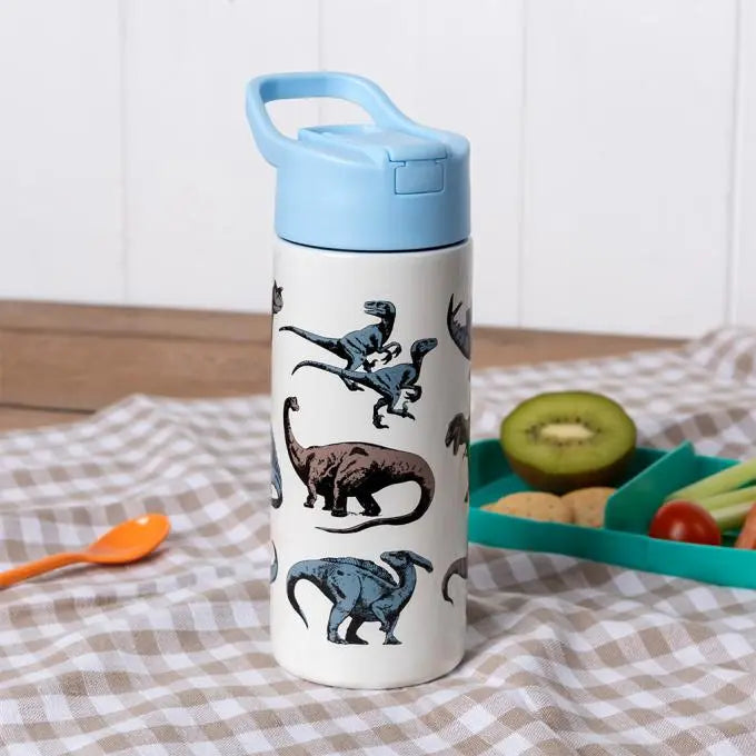 Garrafa metálica dinossauros