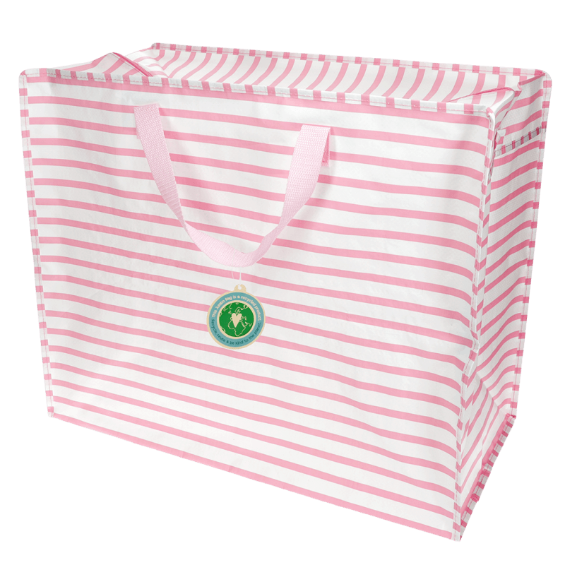 Saco jumbo - Riscas rosa