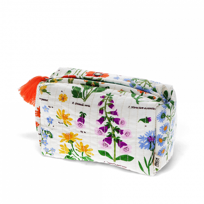 Necessaire pequeno acolchoado wild flowers