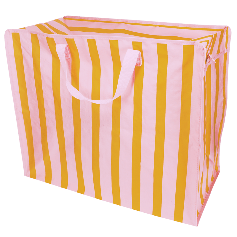 Saco jumbo - Riscas rosa e laranja