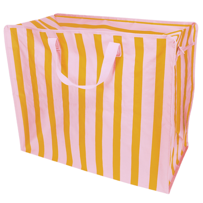Saco jumbo - Riscas rosa e laranja