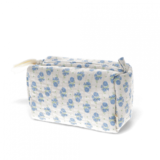 Necessaire pequeno acolchoado cornflower