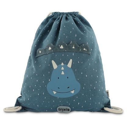 Mochila cordões trixie triceratops