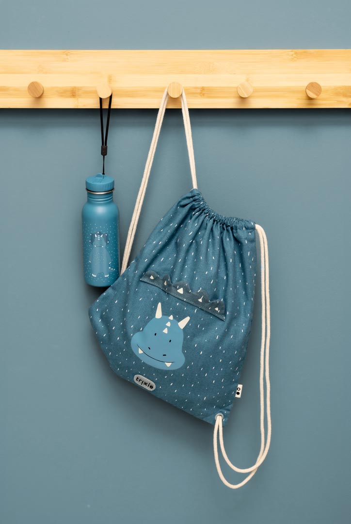 Mochila cordões trixie triceratops