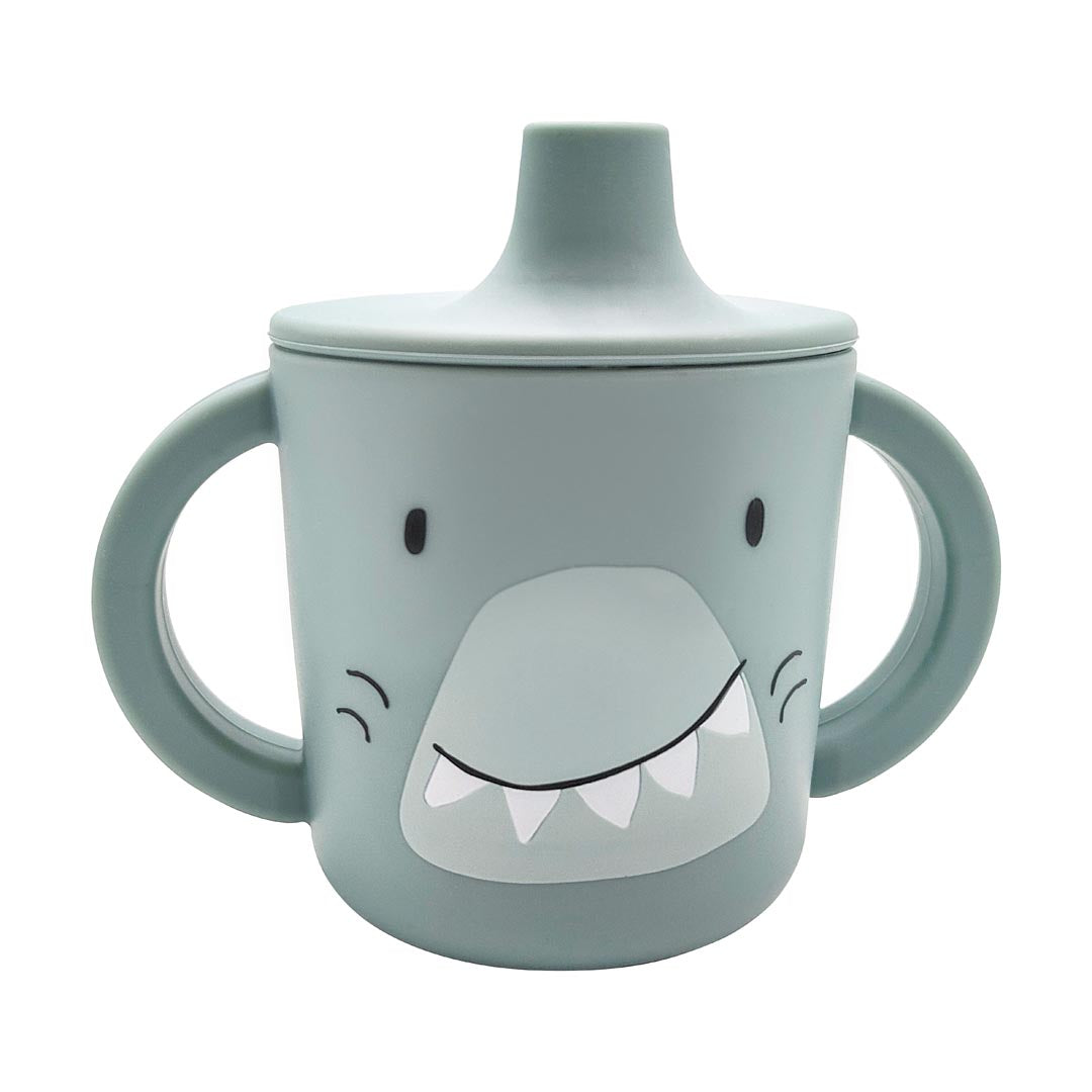 Copo silicone tubarão