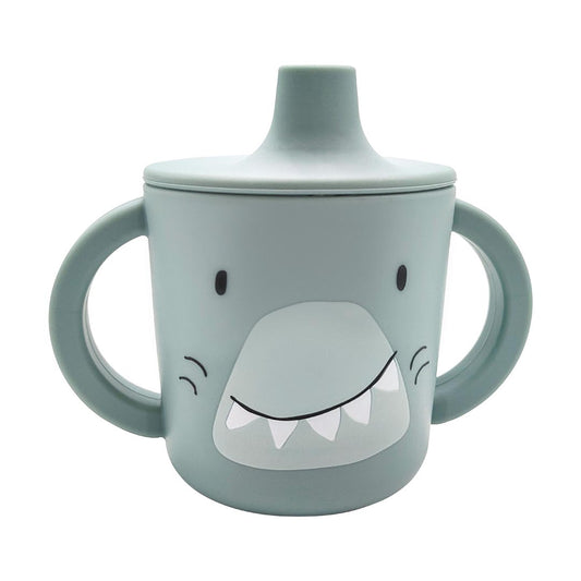 Copo silicone tubarão