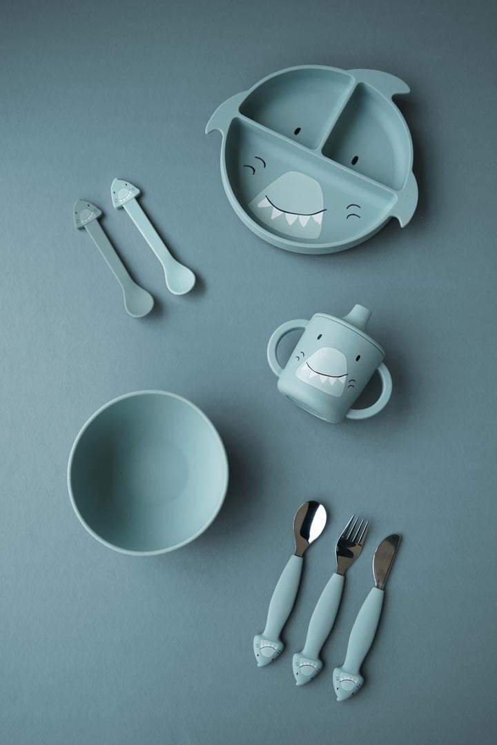 Copo silicone tubarão