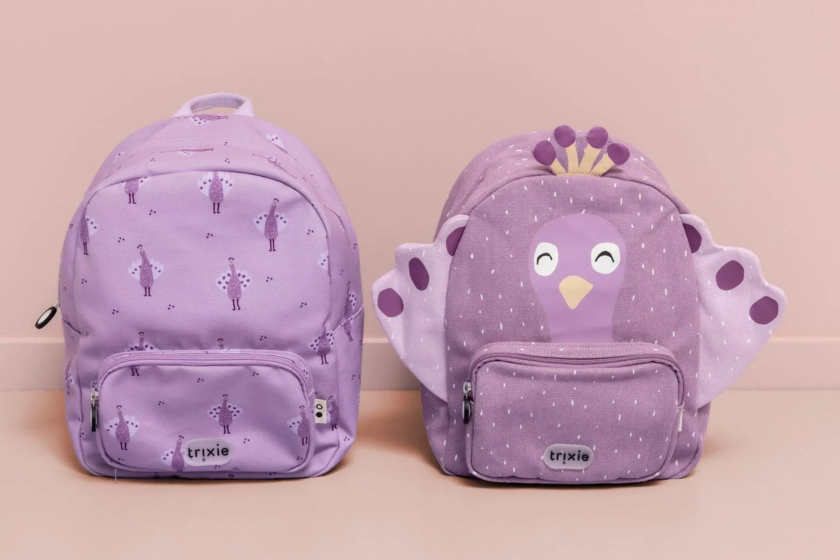 Mochila estampada pavão