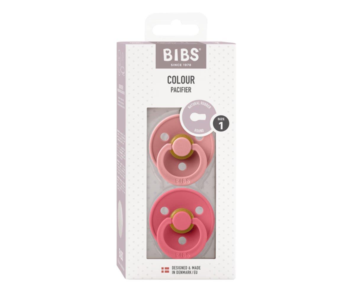 Conj. 2 chuchas BIBS® Dusty Pink/Coral