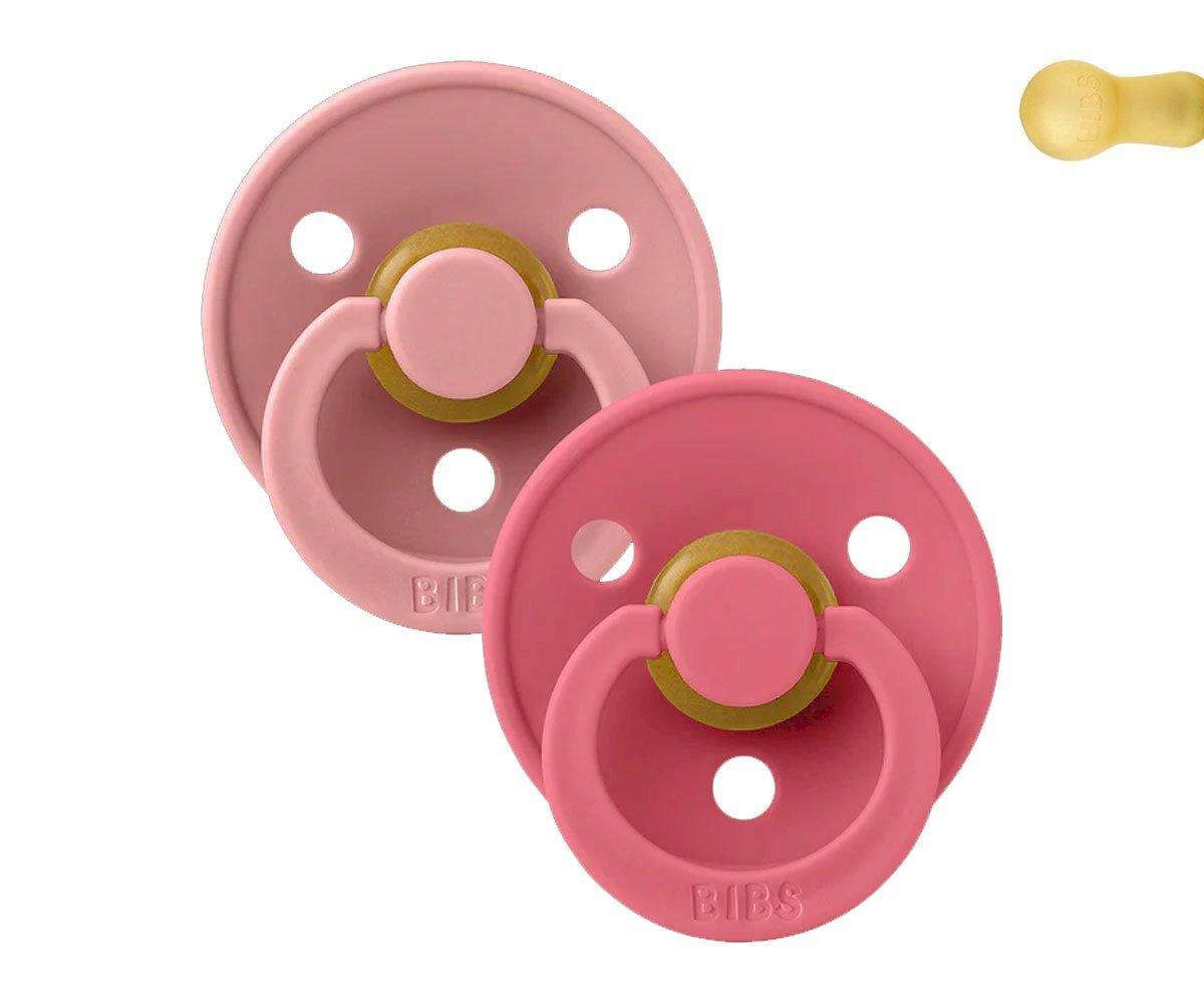 Conj. 2 chuchas BIBS® Dusty Pink/Coral