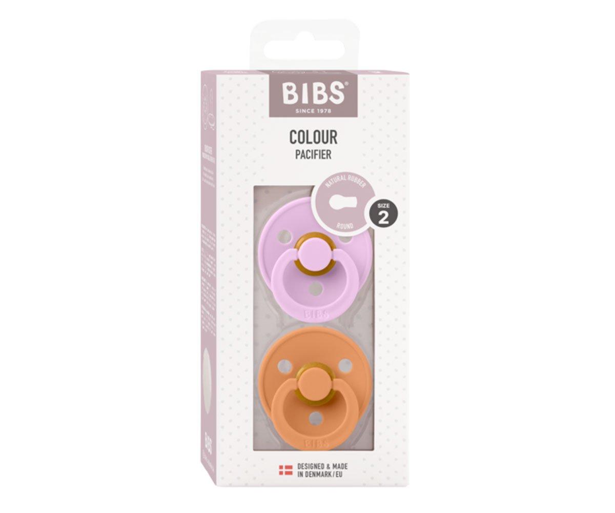 Conj. 2 chuchas BIBS® Violet Sky/Pumpkin