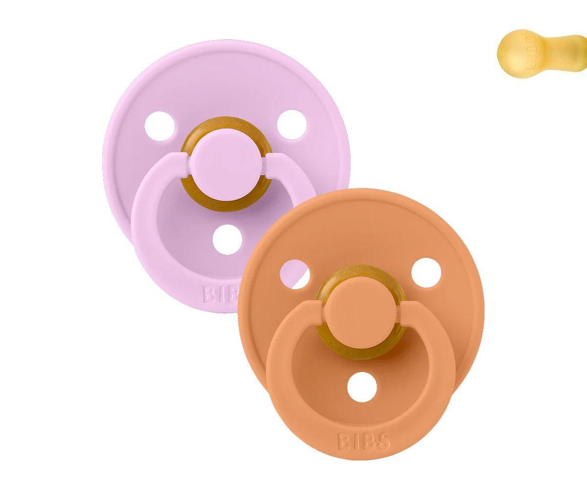 Conj. 2 chuchas BIBS® Violet Sky/Pumpkin