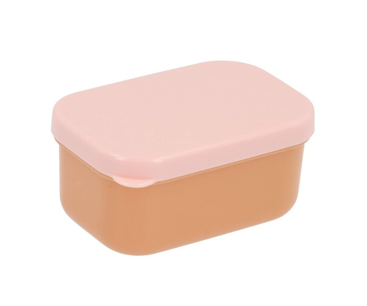 Caixa almoço riscas rosa