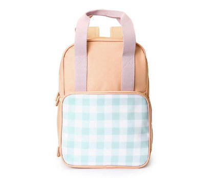 Mochila térmica xadrez azul
