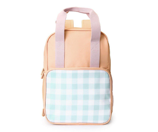 Mochila térmica xadrez azul