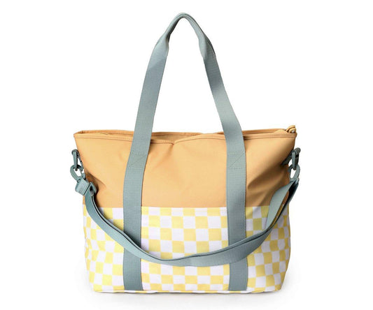 Saco térmico xadrez amarelo
