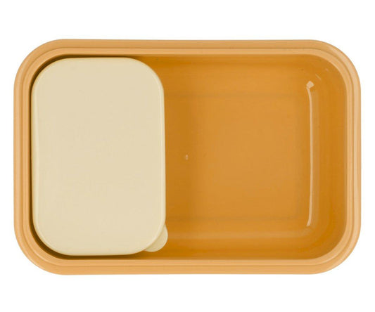 Caixa almoço xadrez amarelo