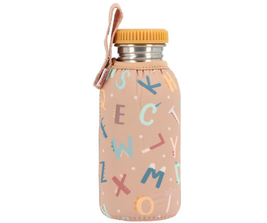 Garrafa metálica letras 500ml