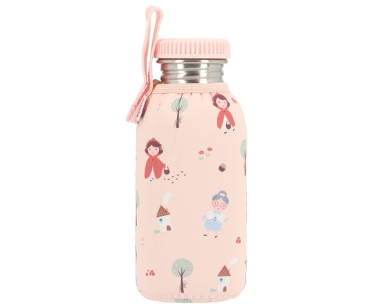Garrafa metálica capuchinho vermelho 500 ml