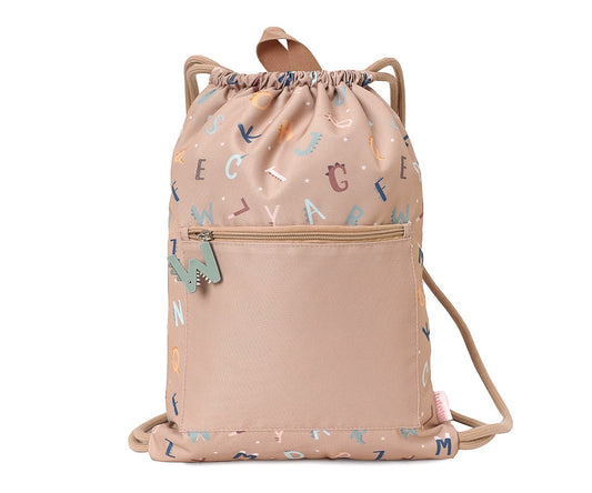 Mochila cordões letras