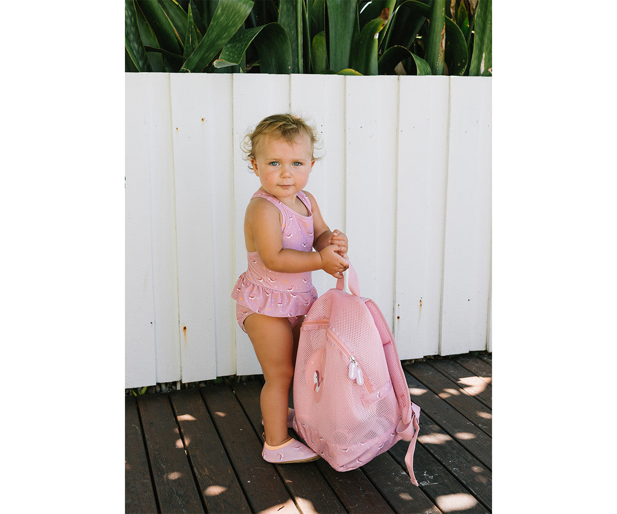 Mochila de praia - Baleia Rosa