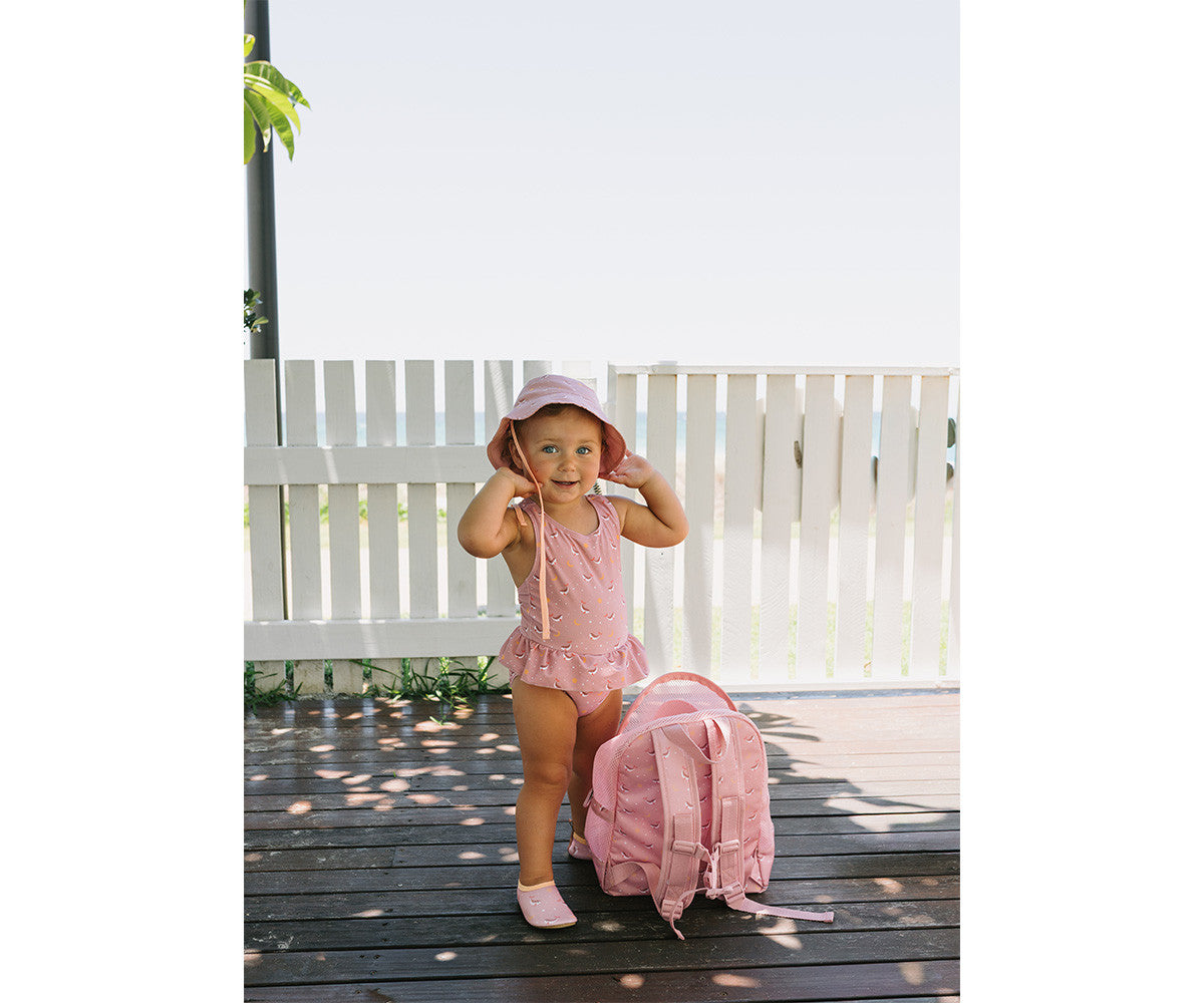 Mochila de praia - Baleia Rosa