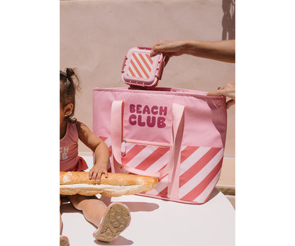 Caixa grande - Riscas rosa beach club