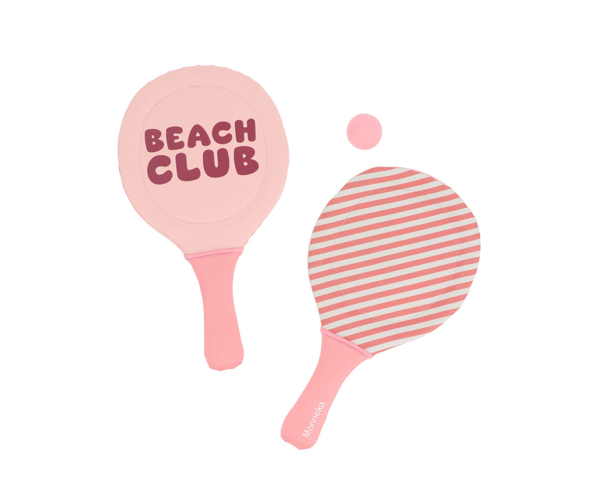 Raquetes de praia - Riscas Rosa