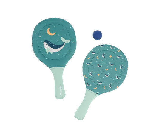 Raquetes de praia - Baleia Teal