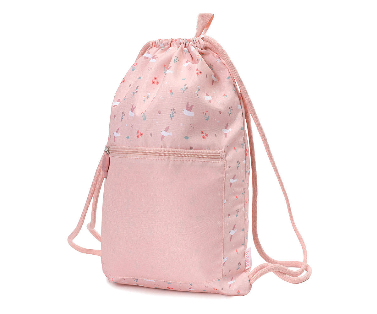 Mochila cordões blossom birds