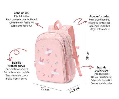 Mochila blossom birds