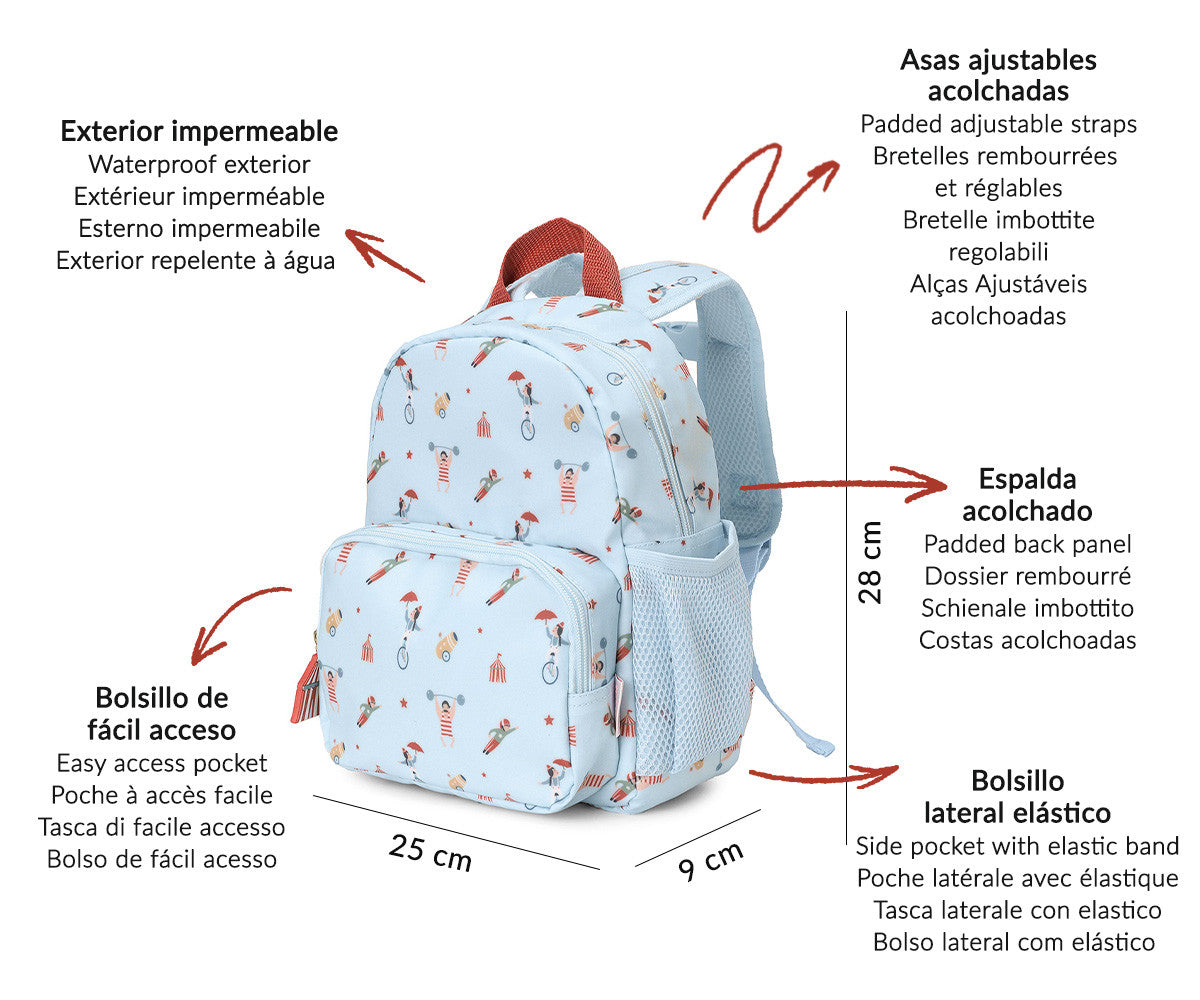 Mini mochila circo show