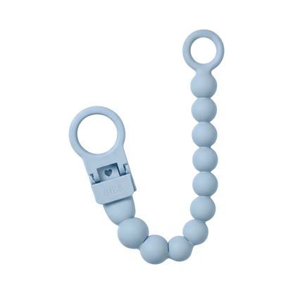 Prende chuchas beads baby blue