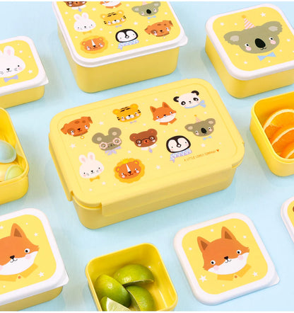 Caixa animais amarelo