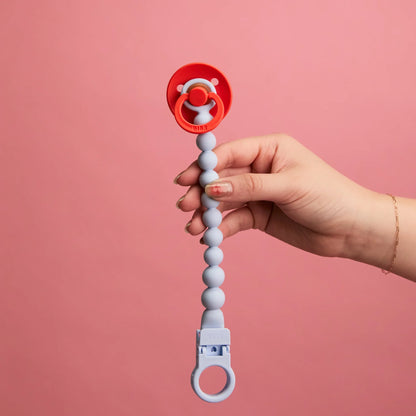 Prende chuchas beads baby blue