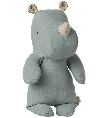Safari Friends, Rinoceronte, Pequeno - Azul claro dusty