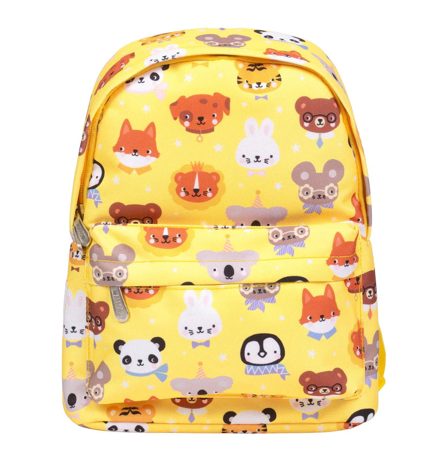 Mini mochila animais amarelo