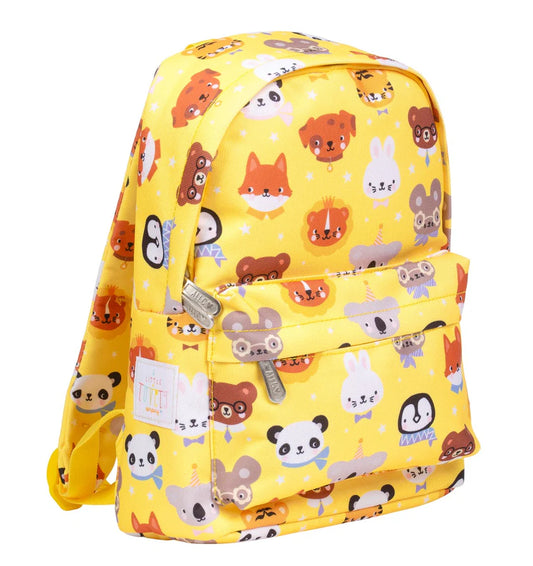 Mini mochila animais amarelo
