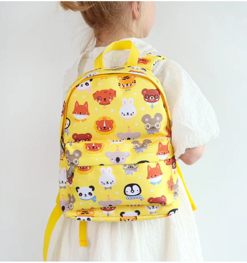Mini mochila animais amarelo