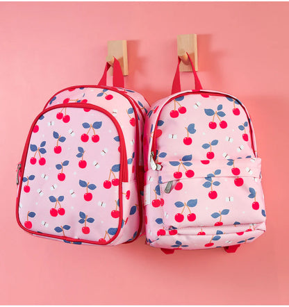 Mini mochila cerejas