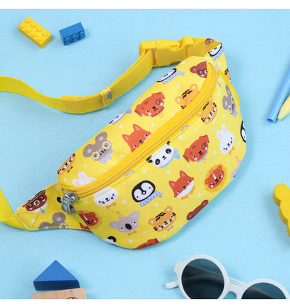 Bolsinha cintura animais amarelo