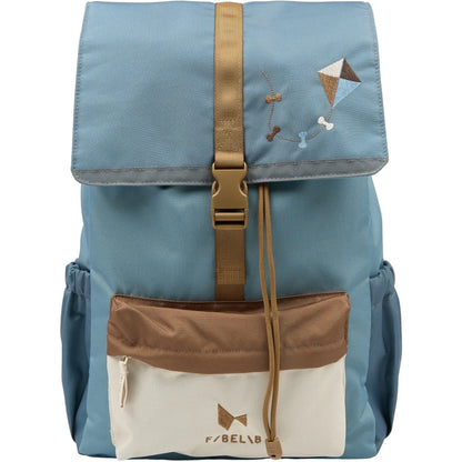 Mochila escolar solid blue