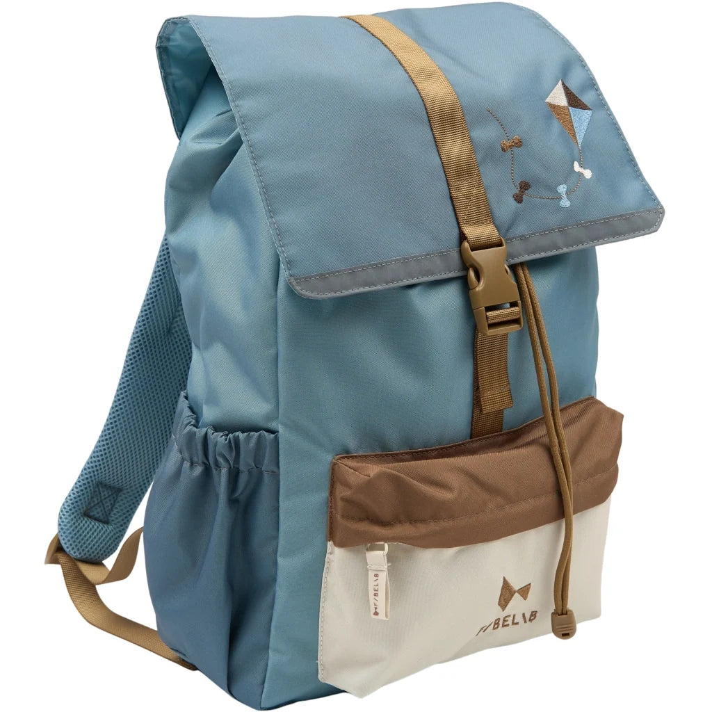 Mochila escolar solid blue