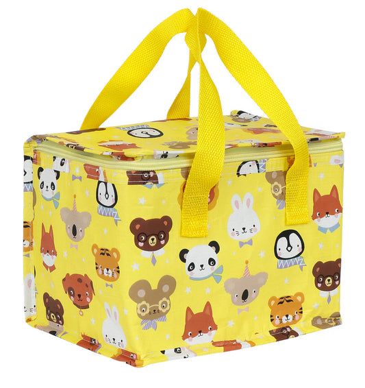 Lancheira animais amarelo