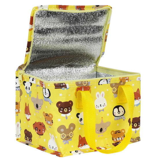 Lancheira animais amarelo